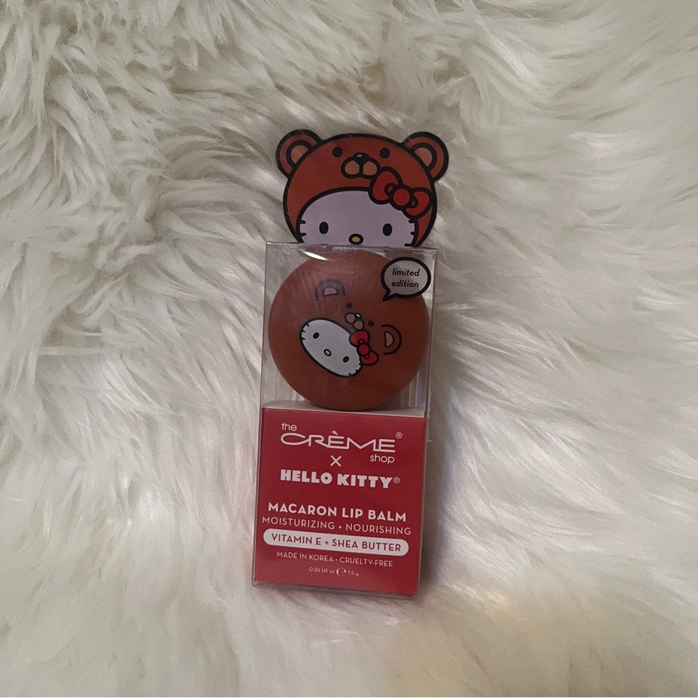The Crème Shop x Hello Kitty Limited Edition Macaron Lip Balm NWT